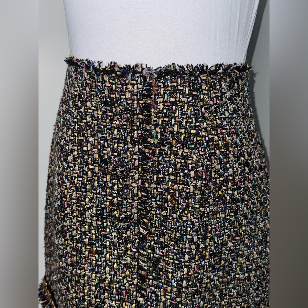 Cinq à Sept Odette Confetti Tweed Mini Skirt/Size 4 - Picture 5 of 11